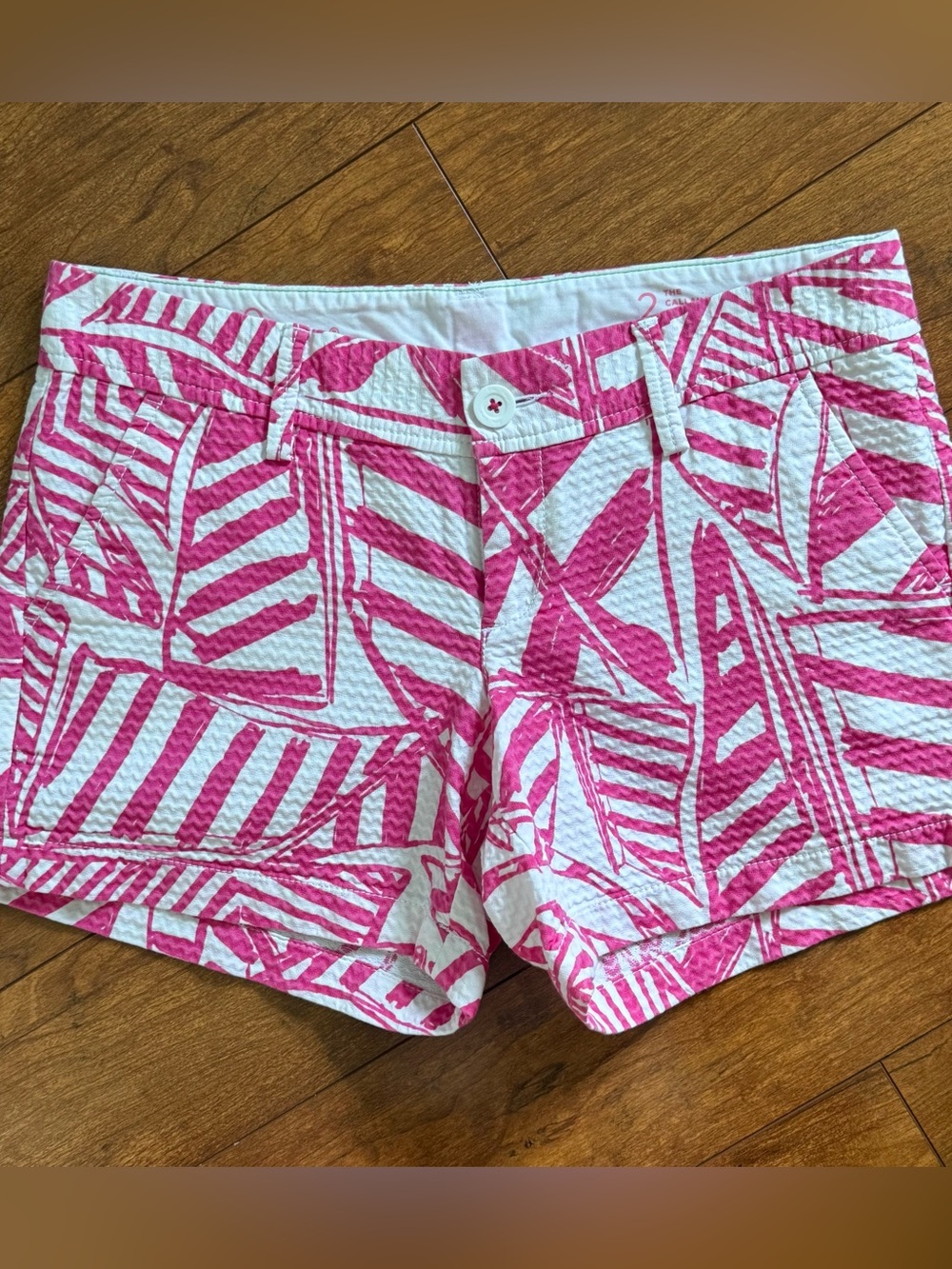 Lilly Pulitzer Callahan Shorts Capri Pink Yacht Sea  - Size 2